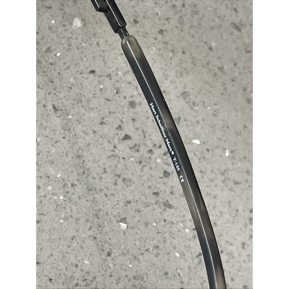 Hart Schaffner Marx Eyeglasses Frames ONLY T-125 Black Slate 54-16-135 rectangle - Picture 6 of 15